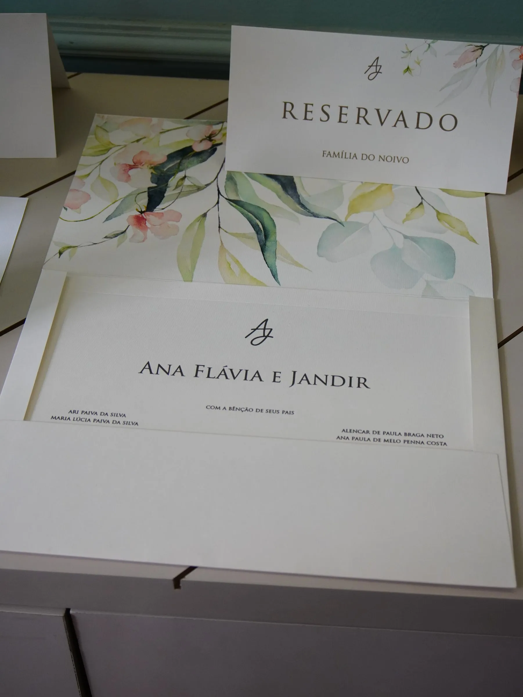Convite de casamento de Ana Flávia e Jandir — Atelier do Convite
