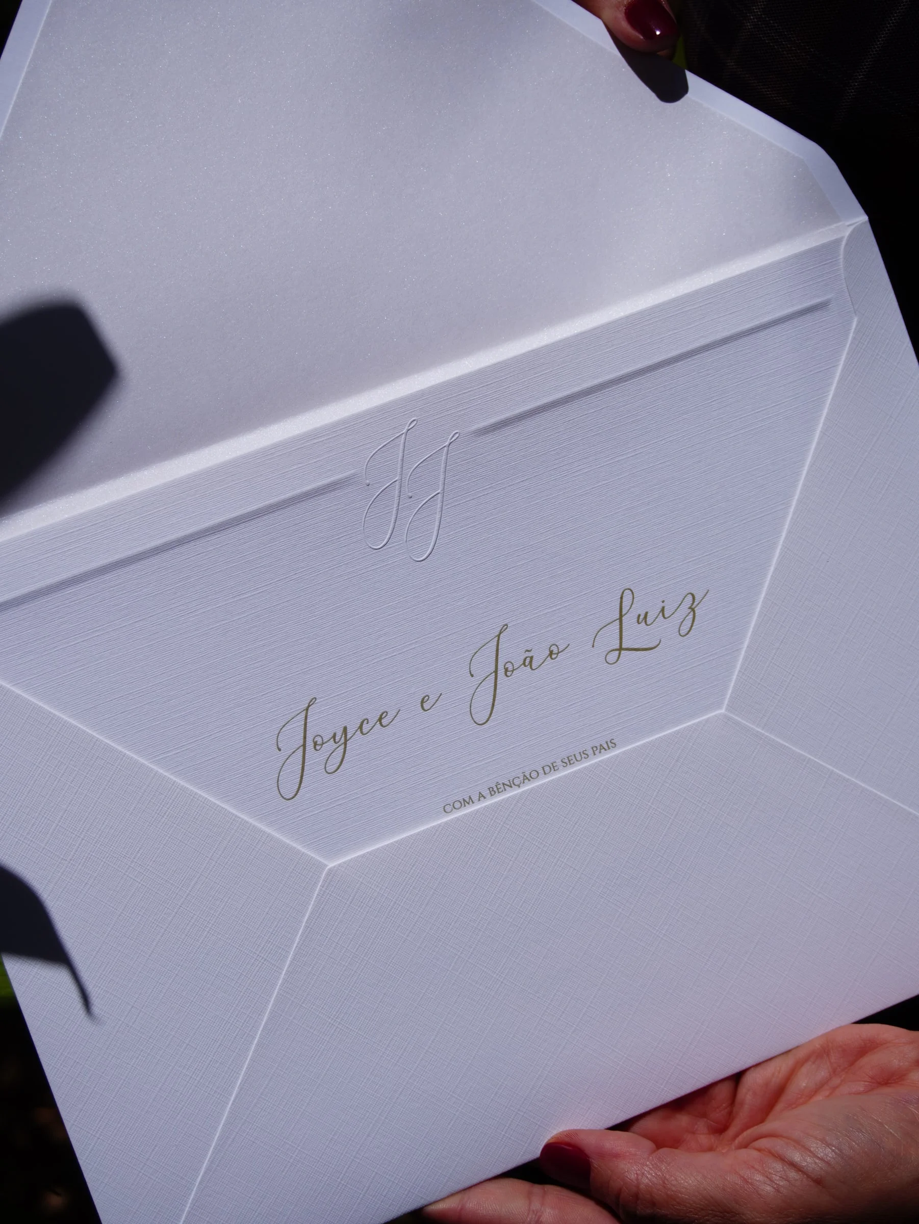 Convite de casamento de Joyce e João Luiz — Atelier do Convite