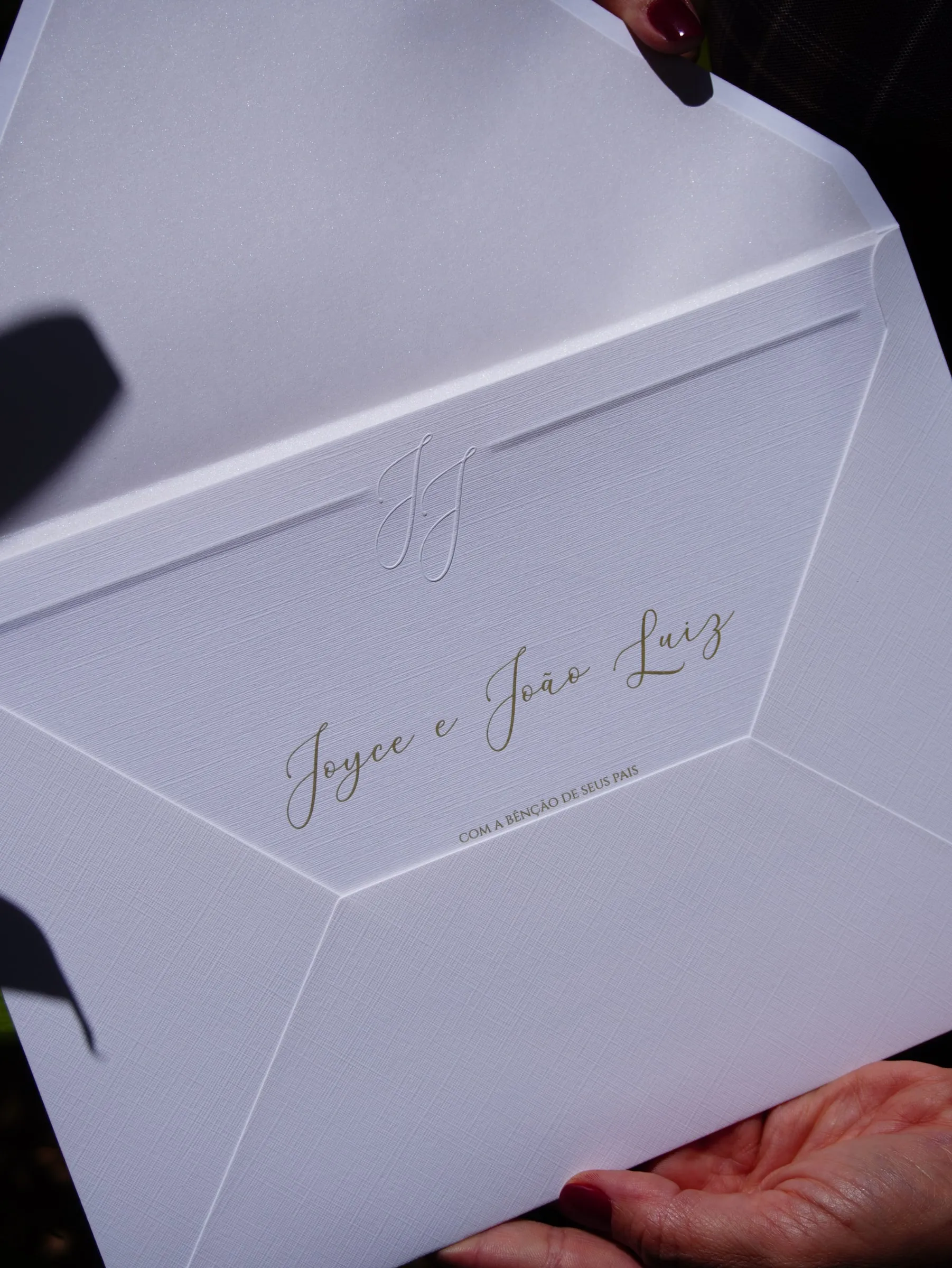 Convite de casamento de Joyce e João Luiz — Atelier do Convite