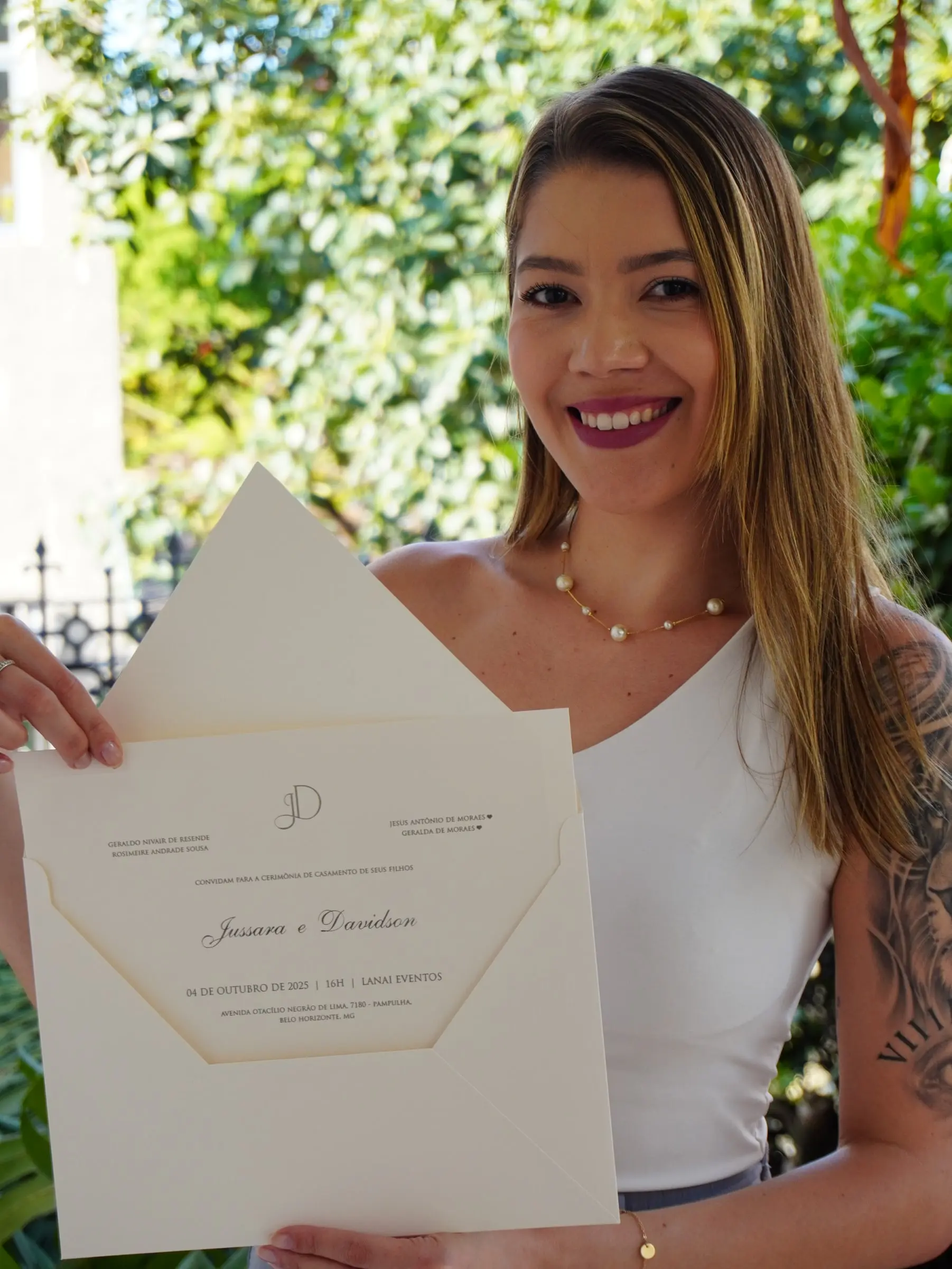 Convite de Jussara e Davidson — Atelier do Convite